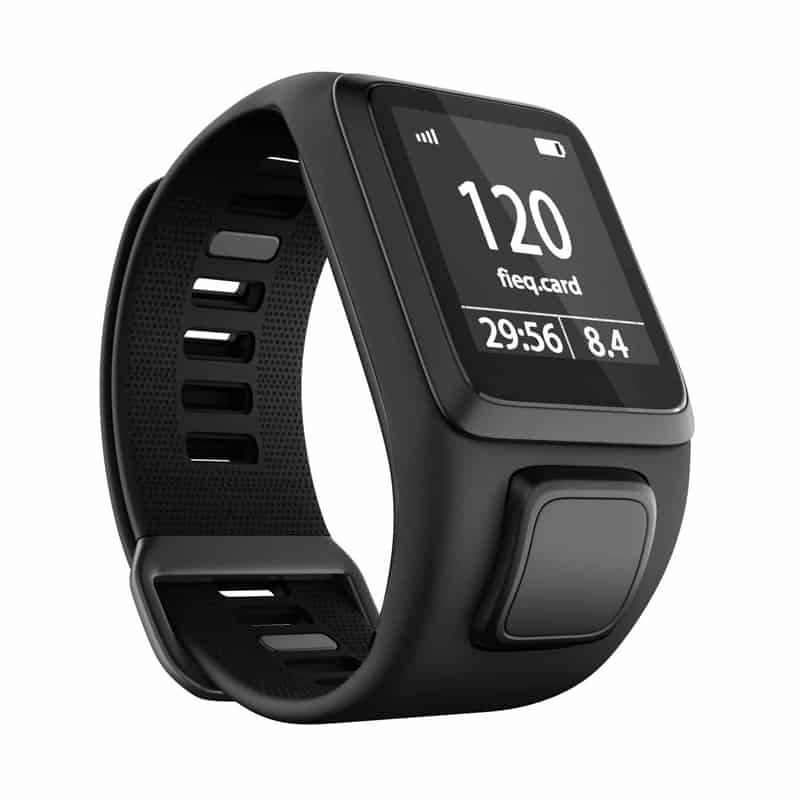 Premium Silicone Strap for TomTom Runner/Spark - Black ,Navy & White - Image 4