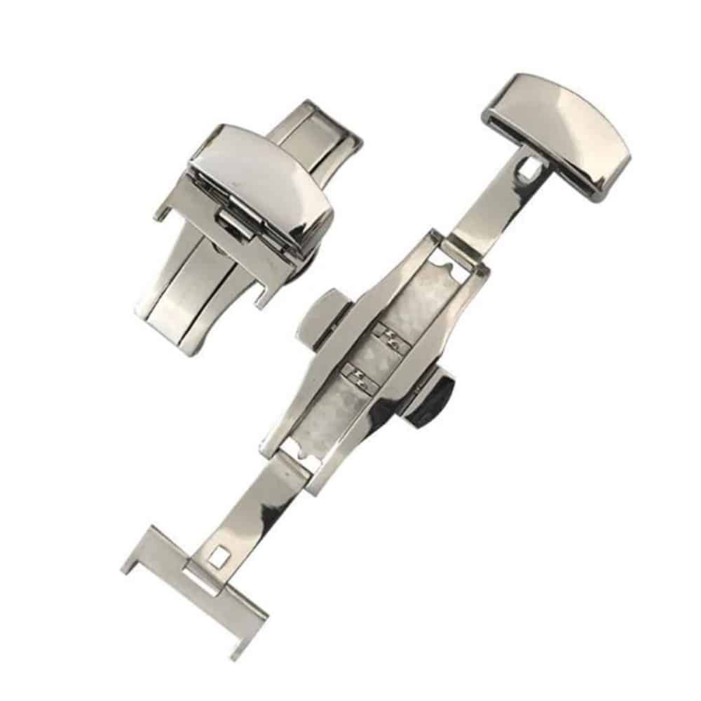 Stainless Steel Watch Strap Deployment Clasp - Silver, 20mm