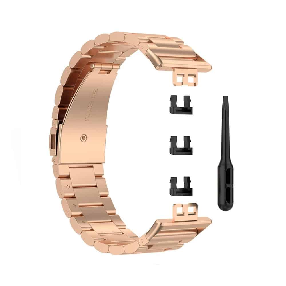 Replacement Stainless Steel Strap for Huawei Watch Fit - Rose-Gold
