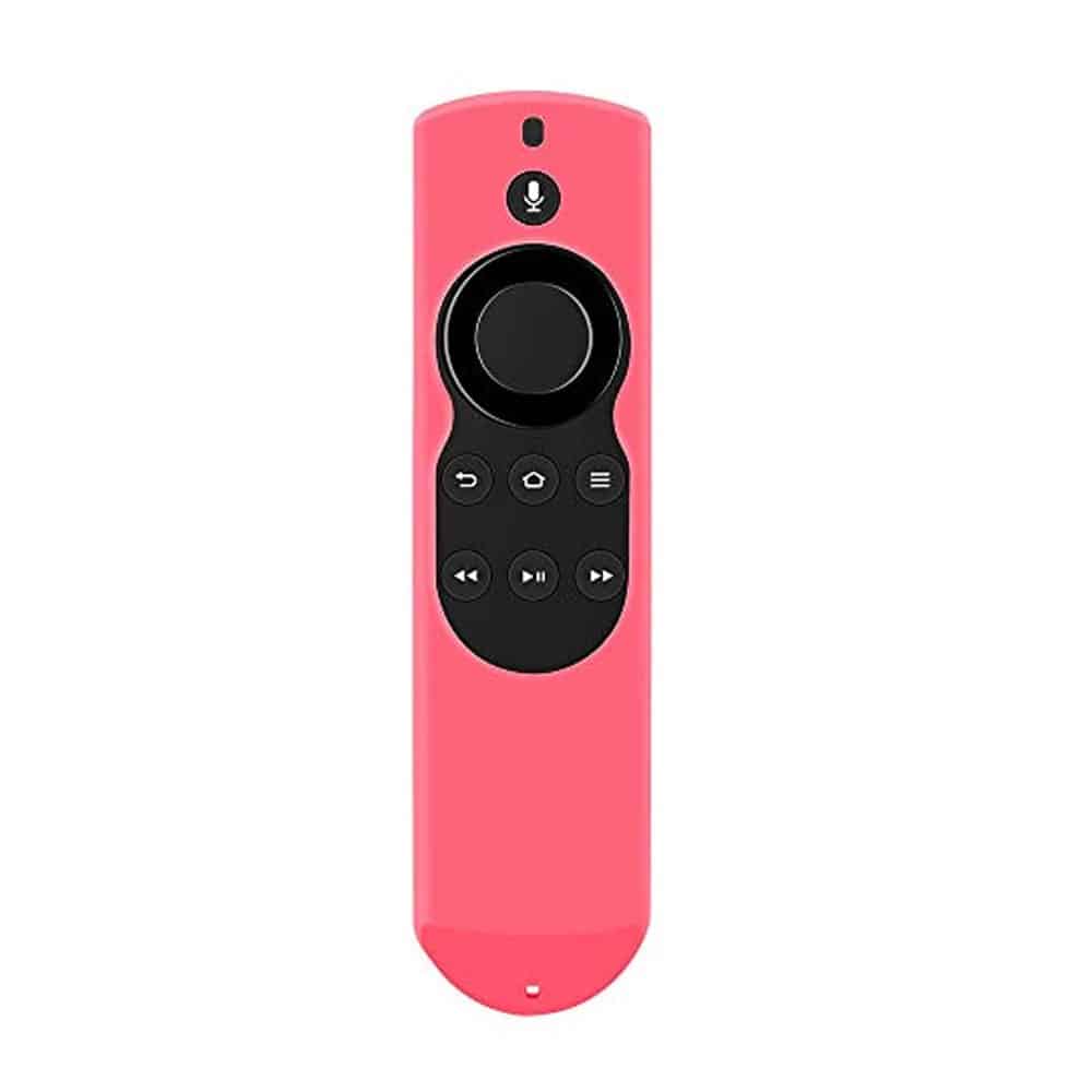 Silicone Protective Remote Case for Fire TV Stick 4K/Alexa Voice - End of Range - Pink