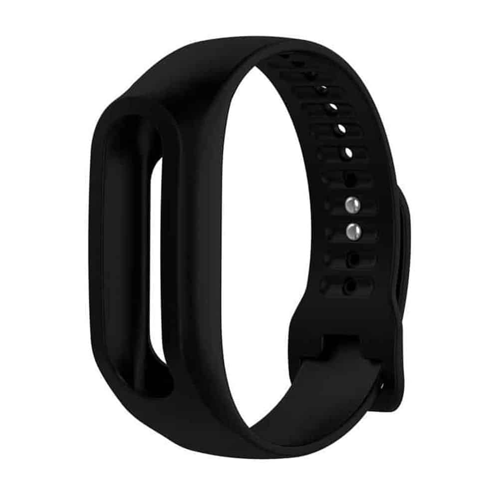 Sporty Waterproof Silicone Strap for TomTom Touch - Black